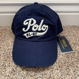 NWT Polo Ralph Lauren 67 Baseball Cap Hat Navy